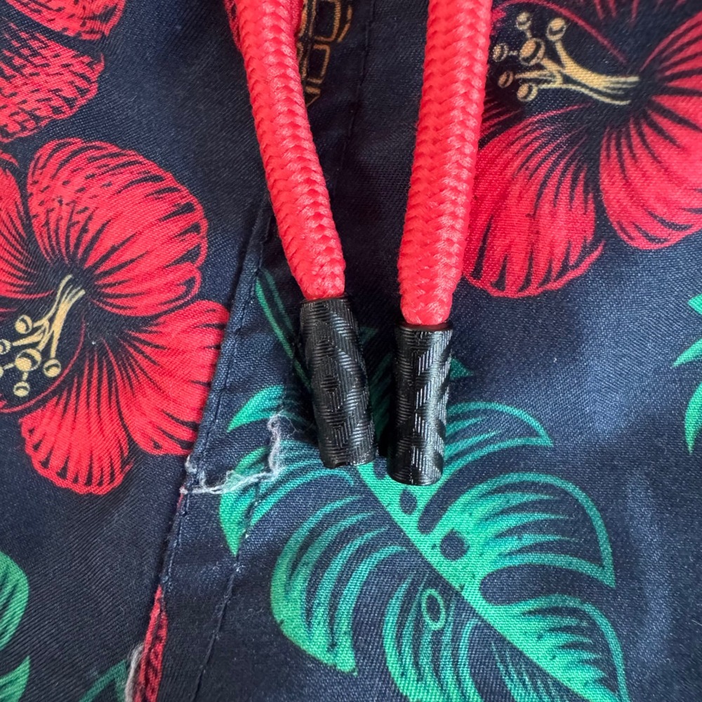 Broken Threads Medium 6in Navy Blue Pineapple Skull Tropical Mens Swim Trunks - Picture 3 of 8